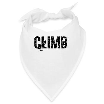 Climb Indoor Climbing Loves Bouldering Climber - Bandana - Weiß - Vorne