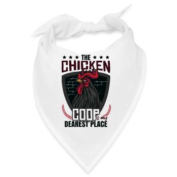 Hühnerstall Sprichwort - Bandana - Weiß - Vorne