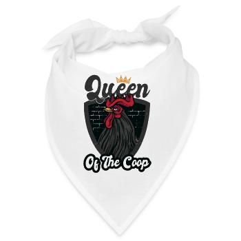 Königin-Hühnerstall - Bandana - Weiß - Vorne
