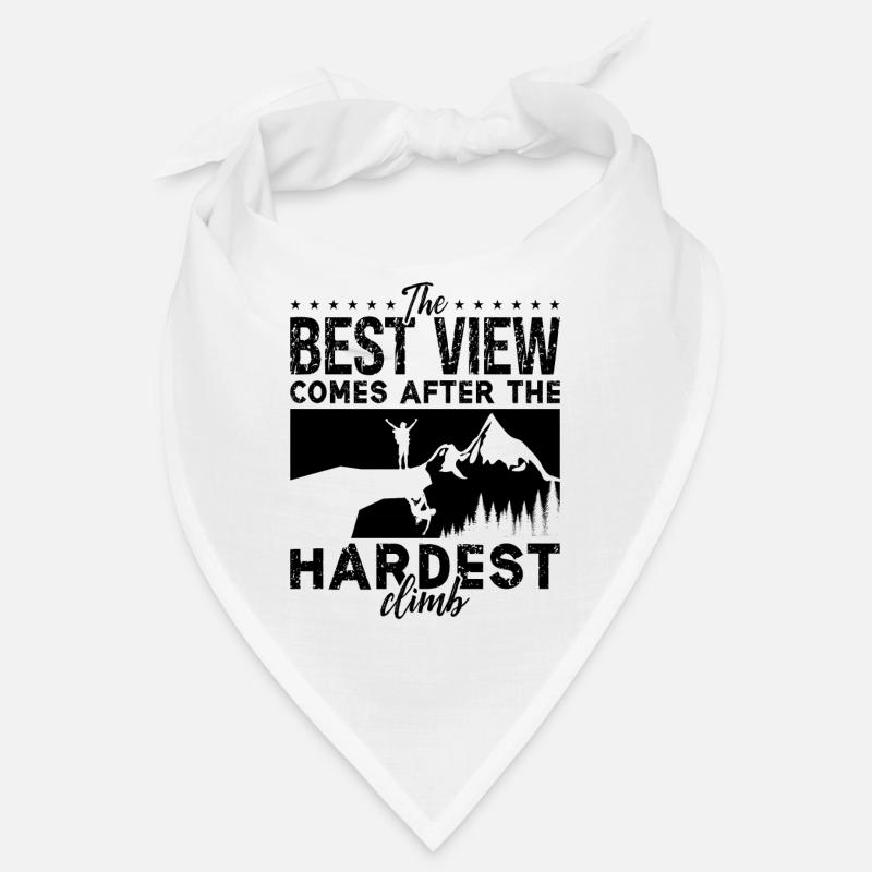 The Best View Comes After Bouldering Rock Climber Bandana