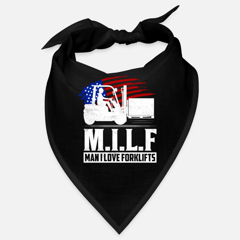 M.I.L.F Man I Love Forklifts Forklift Forklifter O Bandana