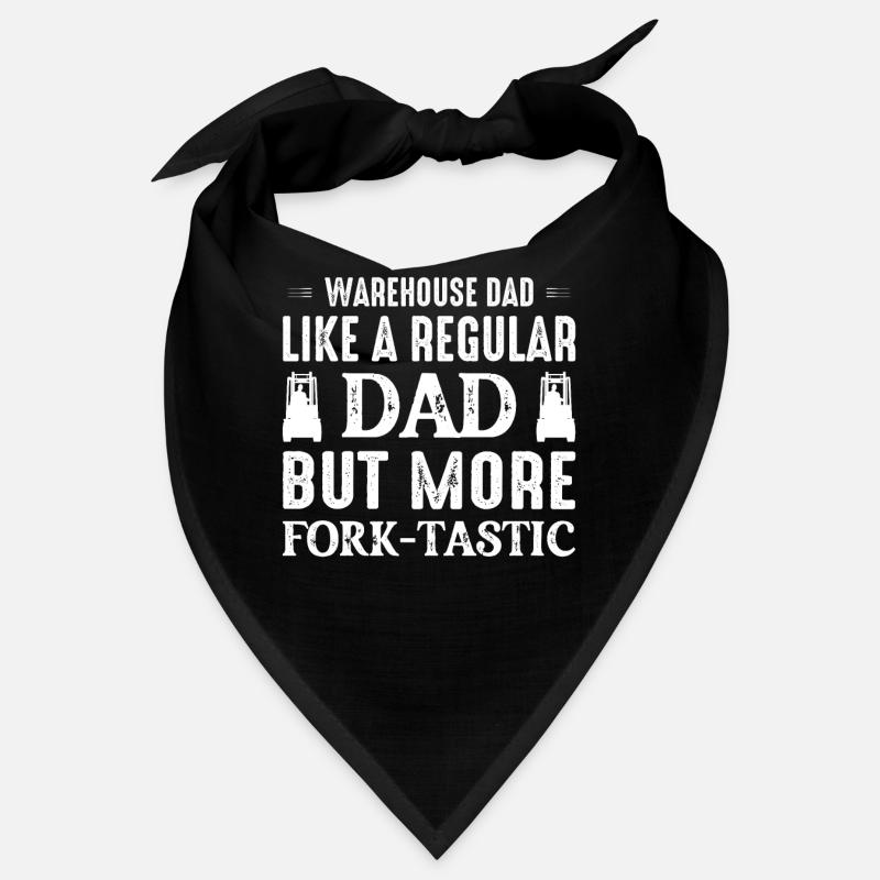 Warehouse Dad Like A Regular Dad Forklift Operator Bandana