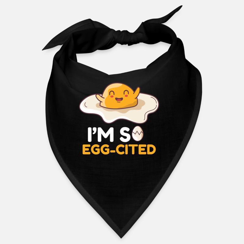 Egg Egg I ́M So Egg-Cited Breakfast Morning Bandana