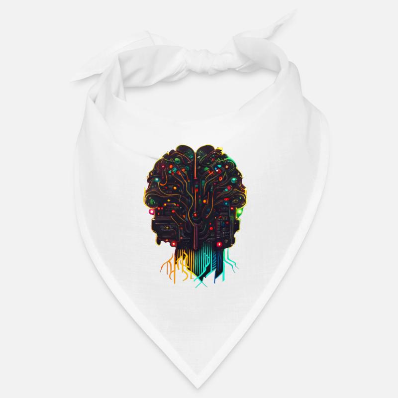 AI Artificial Intelligence Human Electric Brain Bandana