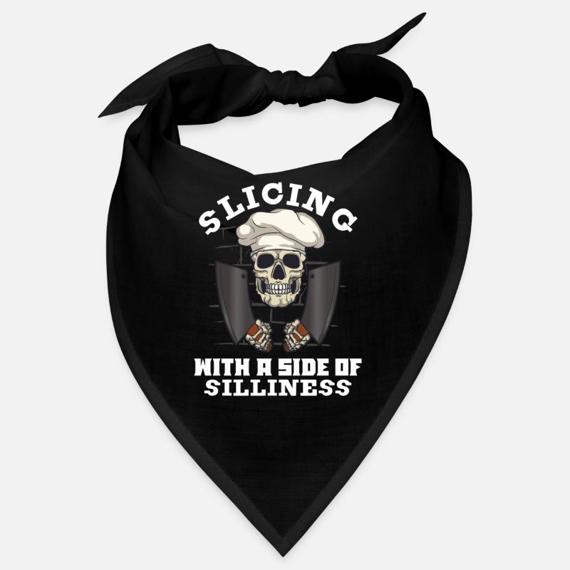 Fleischschneider Metzger Horror Skelett Gore Bandana