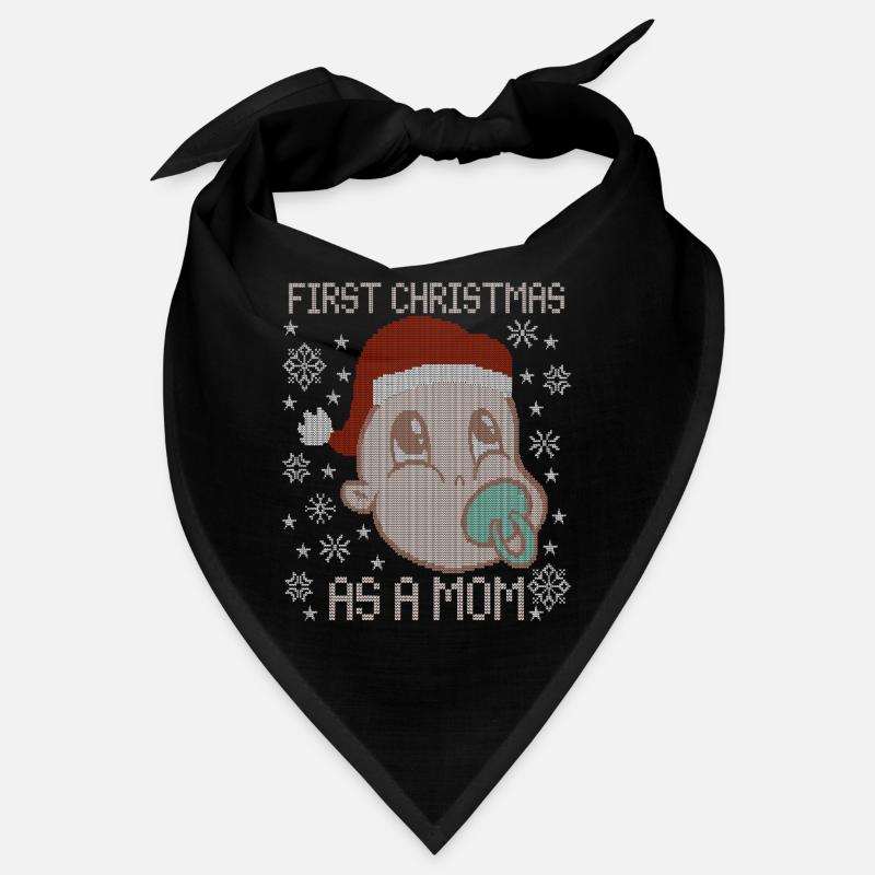 First Christmas as Mom - Santa Claus ugly Bandana