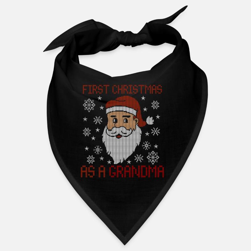 Premier Noël en tant que grand-mère - Noël moche Bandana