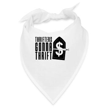 Thrifters Gonna Thrift Loves Second Hand Thrifter - Bandana - Weiß - Vorne