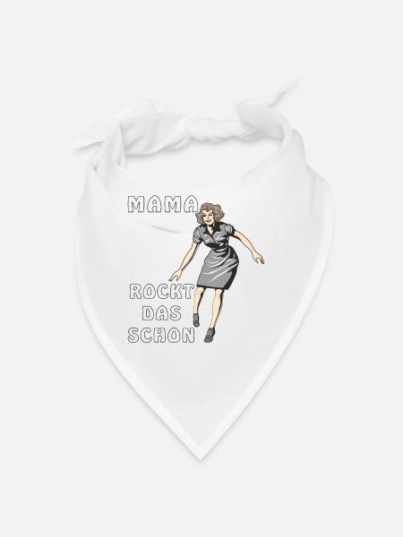MAMA ROCKT DAS SCHON - Bandana - Weiß - Vorne