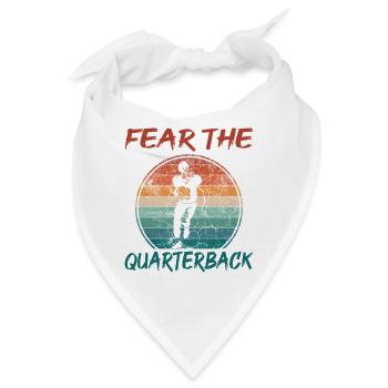 Quarterback American Football Retro - Bandana - Weiß - Vorne