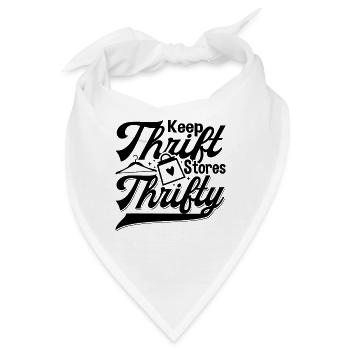 Keep Thrift Stores Thrifty Second Hand Thrifter - Bandana - Weiß - Vorne