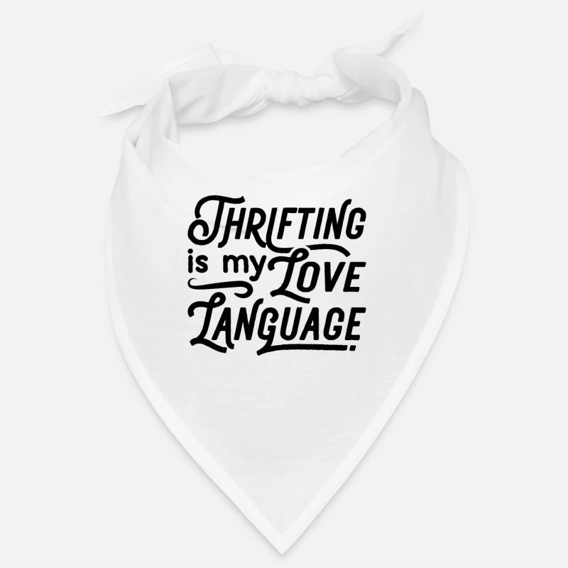 Thrifting est ma langue d’amour Thrifter de seconde main Bandana