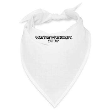 Feuerwehr - Gerettet durch harte Arbeit - Bandana - Weiß - Vorne