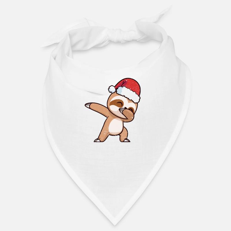 Dabbing Santa Claus Sloth Merry Sloth Bandana