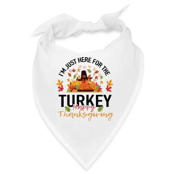 Thanksgiving Erntedankfest - Bandana - Weiß - Vorne