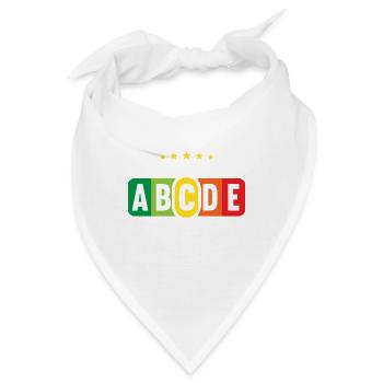 Lebensmittelampel Score 60 Jahre 60 Geburtstag - Bandana - Weiß - Vorne