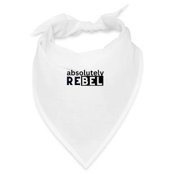 Absolutely Rebel, trendiges, stylisches Statement - Bandana - Weiß - Vorne