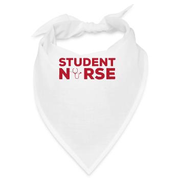 Abschluss Der Student Nurse Apparel Nursing School - Bandana - Weiß - Vorne
