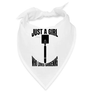Garten Gärtner Hobbygärtner Obstgarten Geschenk - Bandana - Weiß - Vorne