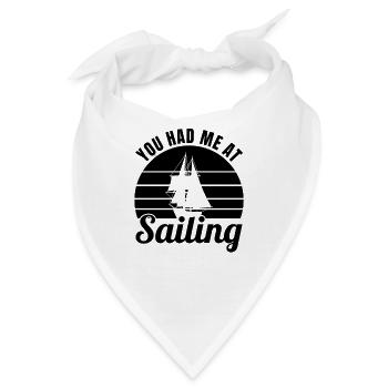 Witziger Segler Spruch - Bandana - Weiß - Vorne