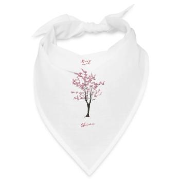 SAKURA TREE. Werde groß und blühe auf. - Bandana - Weiß - Vorne