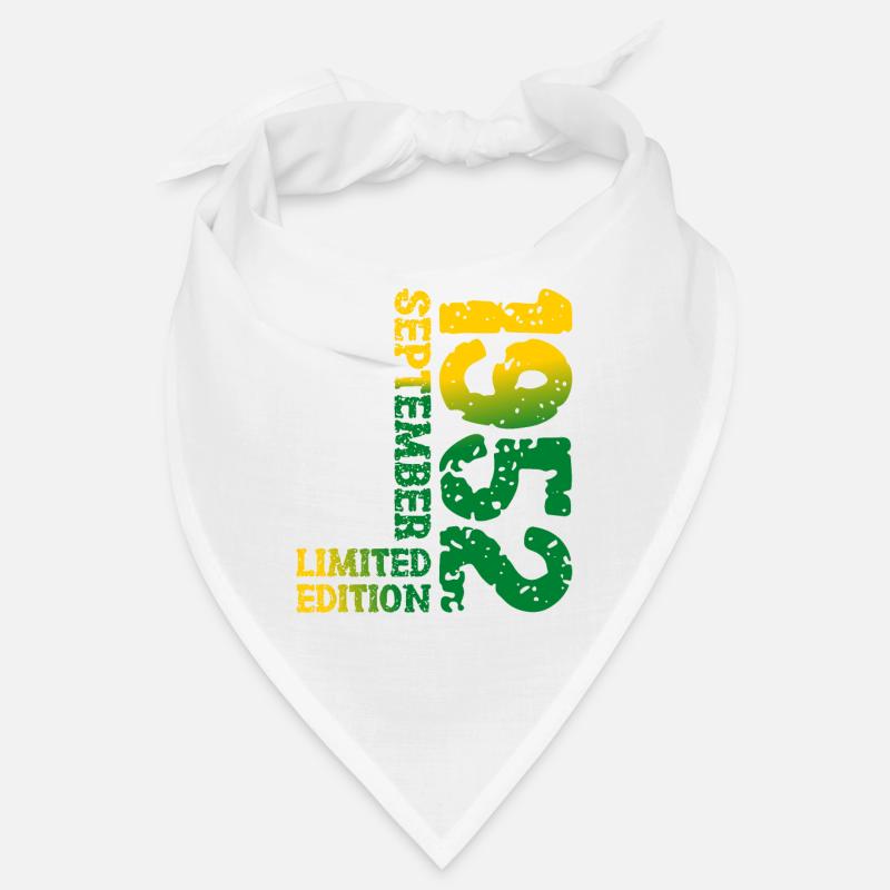 1952 September Limited Edition 71. Geburtstag Deko Bandana