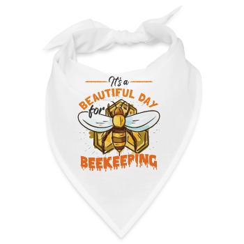 Bienenzucht - Bandana - Weiß - Vorne