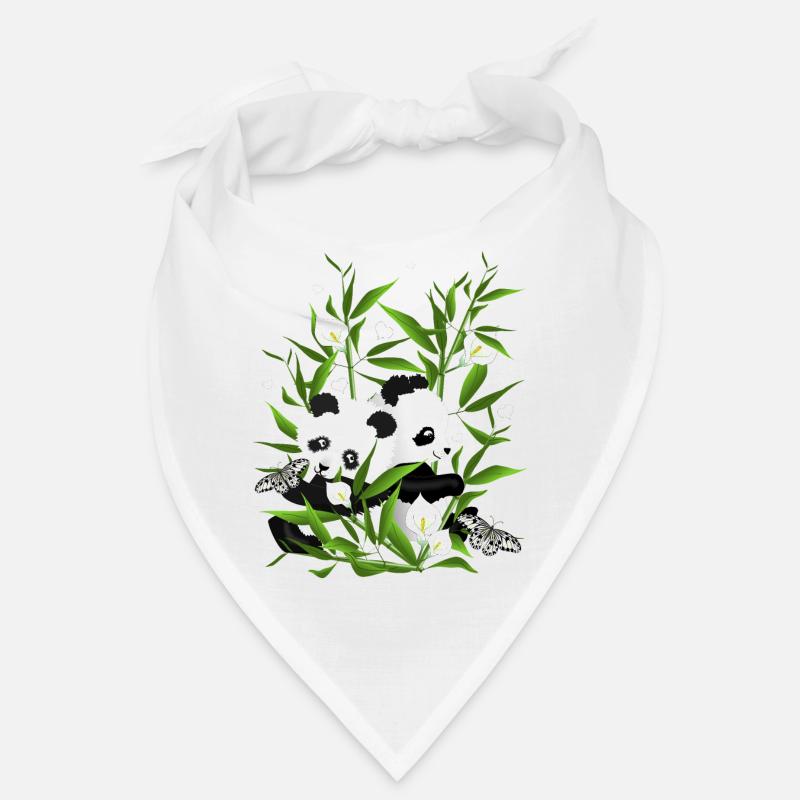 Bébés pandas dans le champ de bambou Bandana