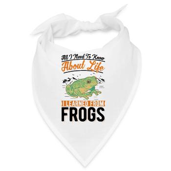 Frosch Laubfrosch Baumsteigerfrosch - Bandana - Weiß - Vorne