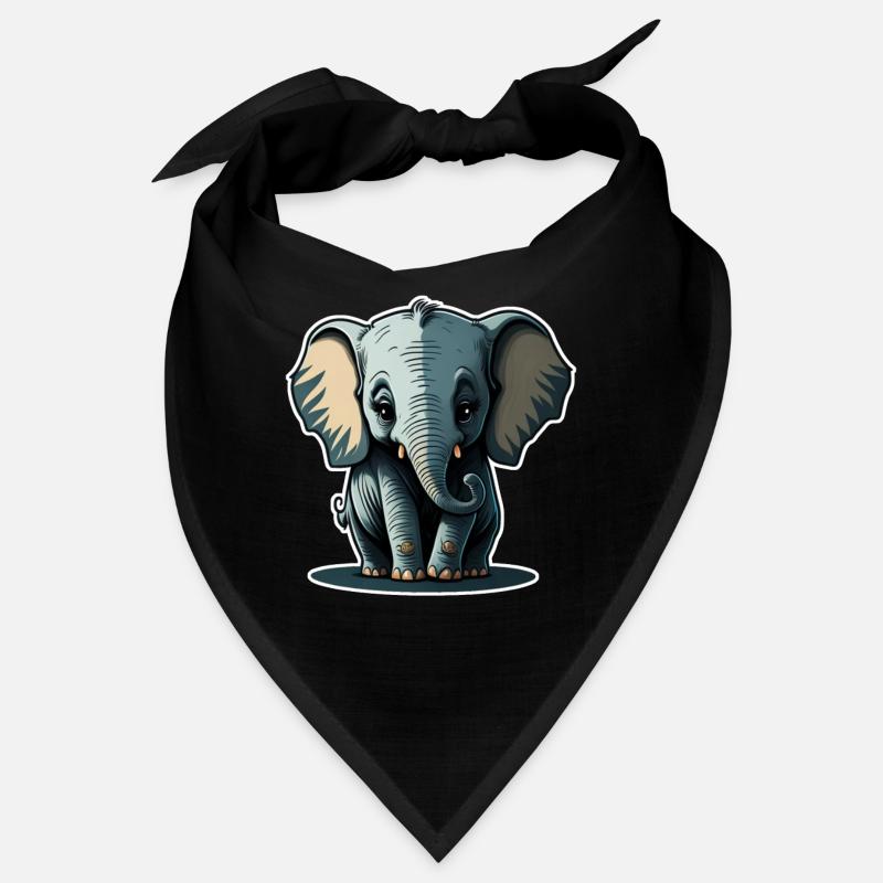 Mignon bébé éléphant éléphant Bandana