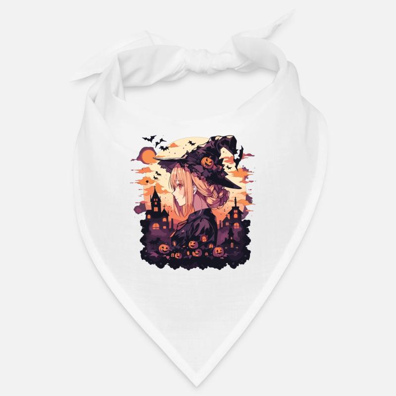 Hexe Helloween Hexen Outfit Hexen - Bandana - Weiß