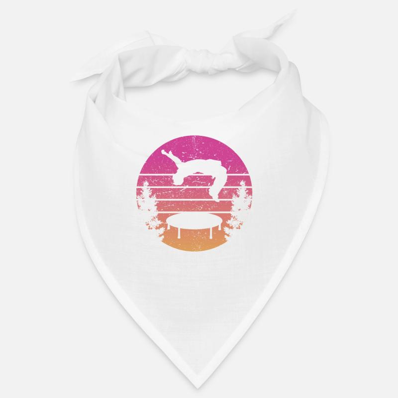 Trampolin Retro Backflip - Bandana - Weiß