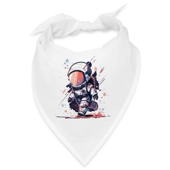 Astronaut Astro Astronauten Weltall Kosmos - Bandana - Weiß - Vorne