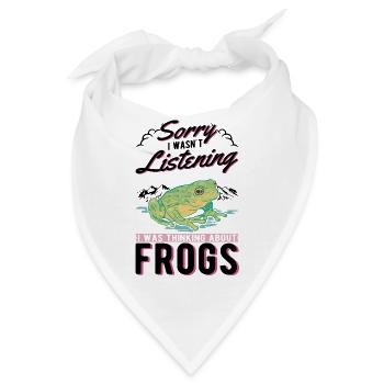 Frosch Geschenk Laubfrosch - Bandana - Weiß - Vorne