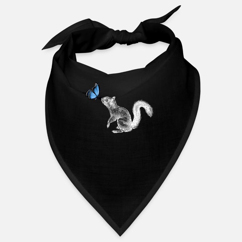 Écureuil avec papillon Bandana