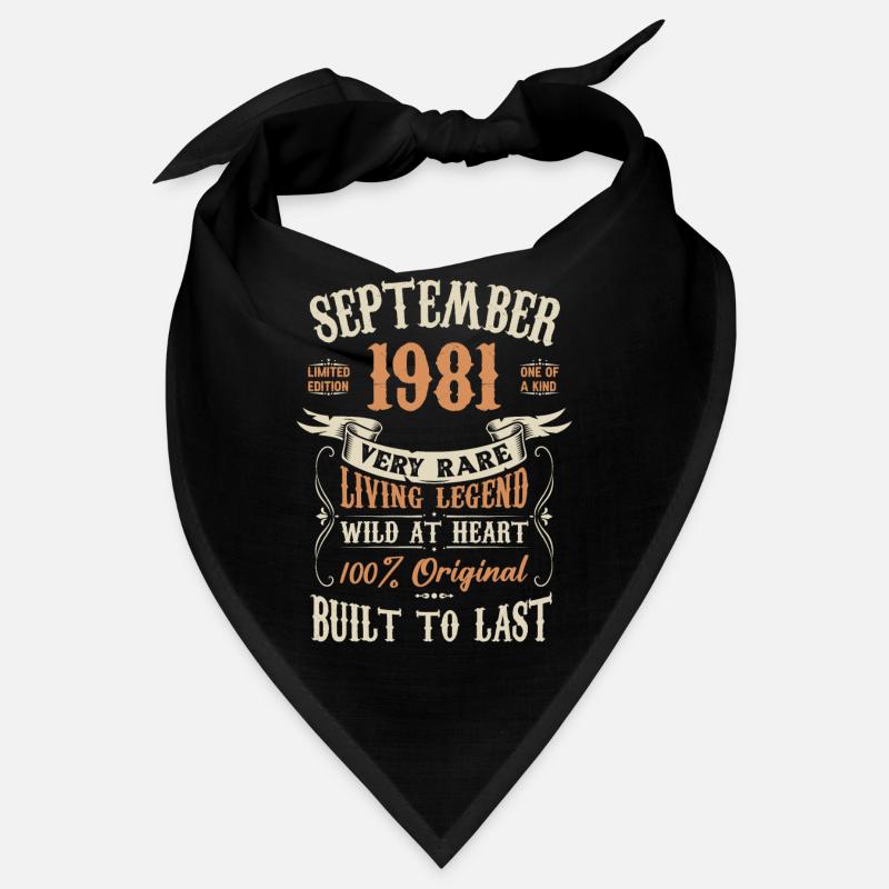 September 1981 Geburtstagsgeschenk Bandana