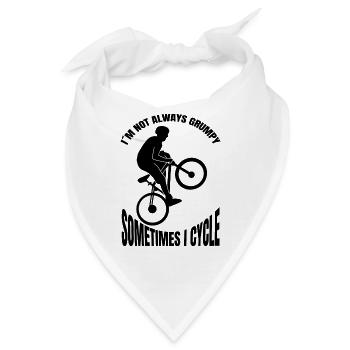 Fahrrad Radfahrer Fahrradfahrer Radfahren Radeln - Bandana - Weiß - Vorne