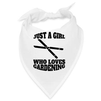 Hobbygärtner Gärtner Obstgarten Garten Geschenk - Bandana - Weiß - Vorne