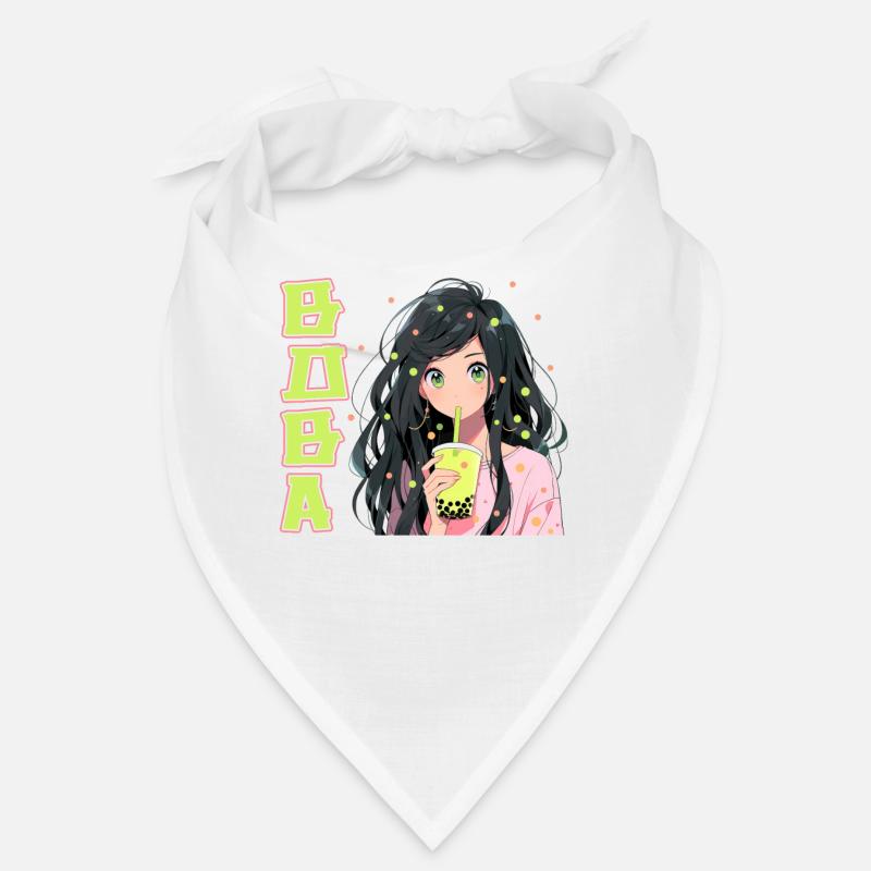 Anime et Boba Bubble Tea Bandana