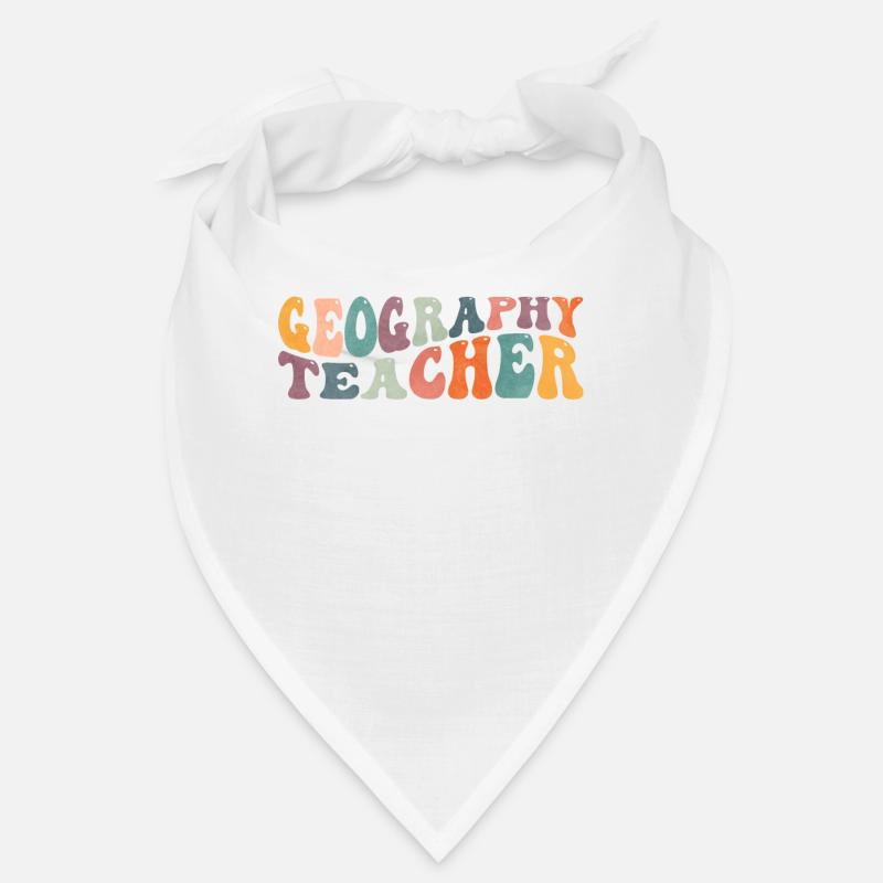 Groovy Geography Teacher Geographer Map Lesson Bandana