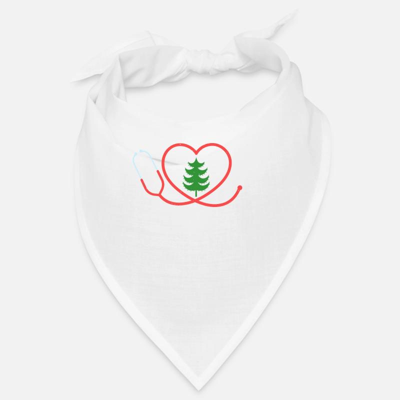 Nurse Christmas Tree Snowflake Bandana