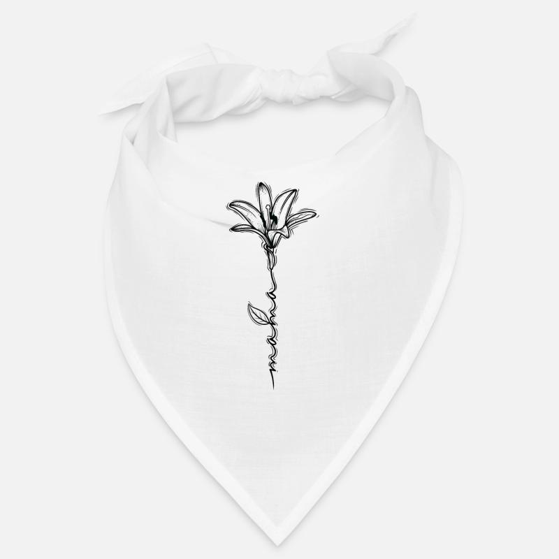 Mama als Blumenstiel Muttertag Bandana