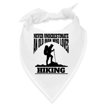 Wandern Bergwanderer Bergwandern Wanderung - Bandana - Weiß - Vorne