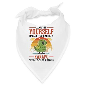 Always be yourself Kakapo - Bandana - Weiß - Vorne