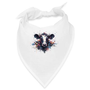 Kuh Kuhkopf Kühne Landwirtschaft Kälbchen - Bandana - Weiß - Vorne