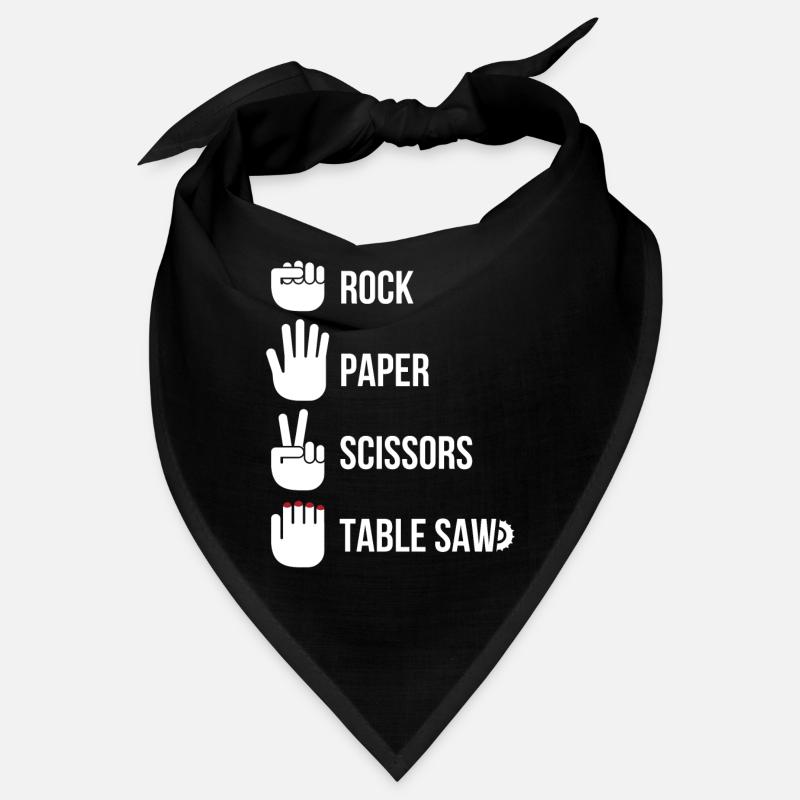 Rock Paper Scissors Table Saw Tischler Bandana