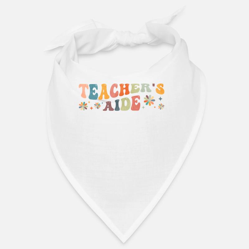 Groovy Teacher's Aide Assistentin des Lehrers - Bandana - Weiß