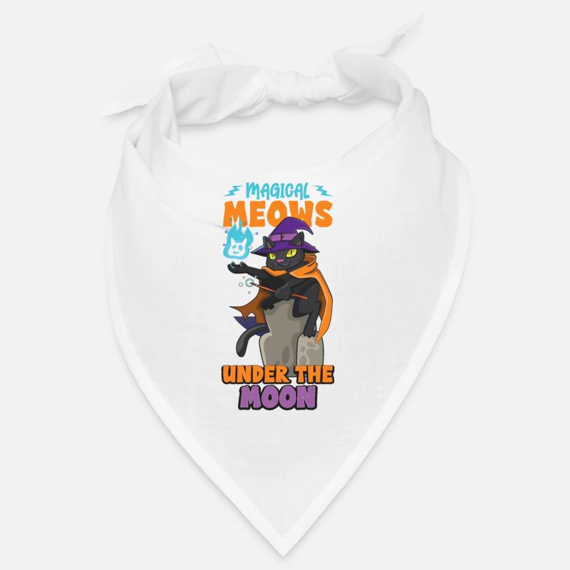 Chat Sorcière Occulte Gothique Noir Satanique Bandana