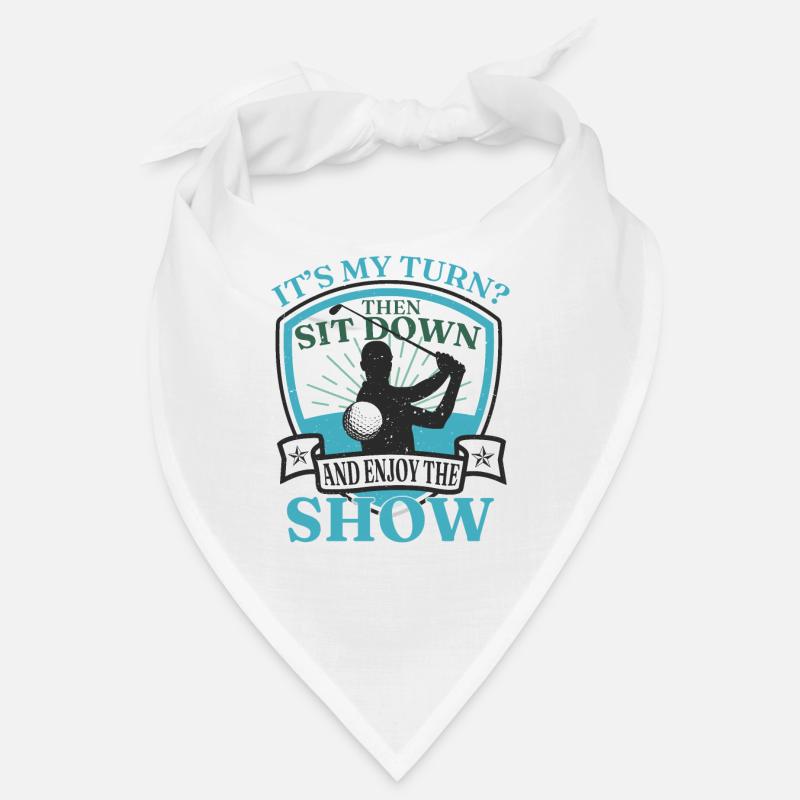 Funny Golf Player Golfer Golfing Bandana