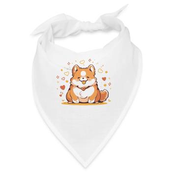 Corgi Corgi Hund Niedlicher Corgi Corgis - Bandana - Weiß - Vorne